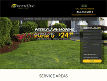 Tablet Screenshot of executivelawncare.net